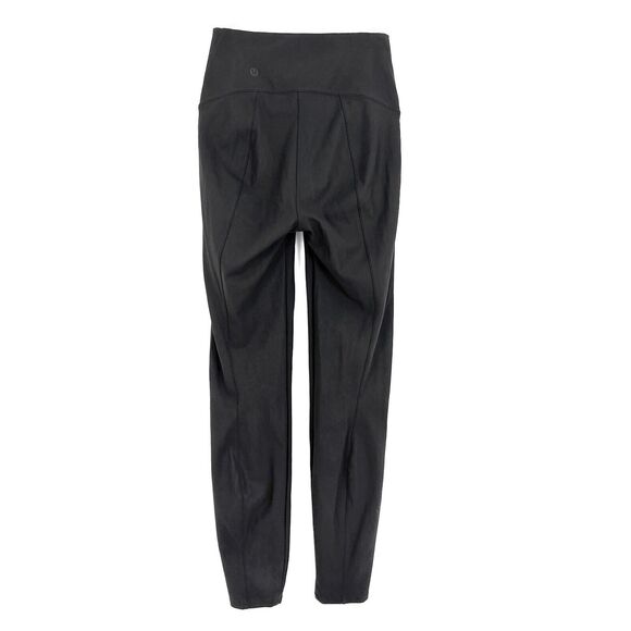 LULULEMON Here to There High-Rise 7/8 Pant 0 Black Active Office Skinny EUC B83 - Picture 3 of 6